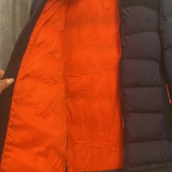 Navy and orange Michael Kors puffer coats - Picture 5 of 5